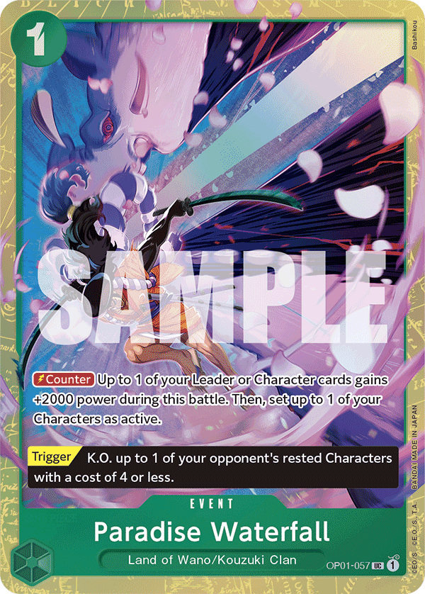 Paradise Waterfall One Piece card