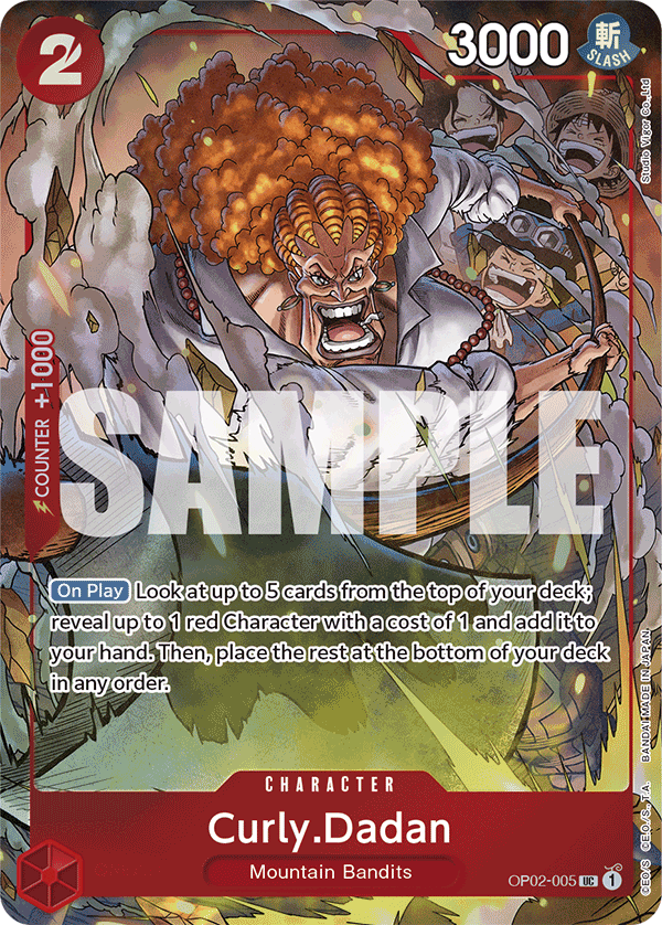 Curly.Dadan One Piece card