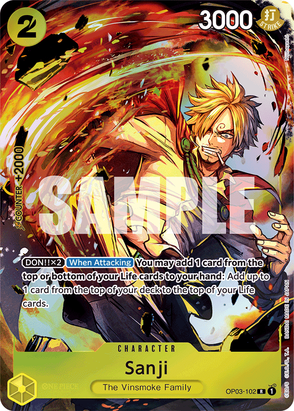 Sanji One Piece card