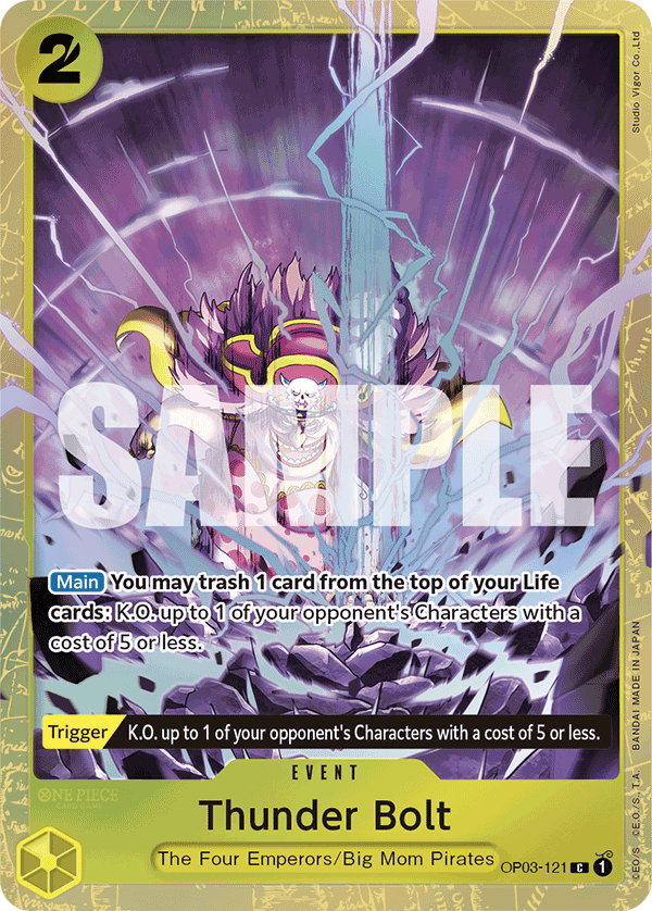 Thunder Bolt One Piece card