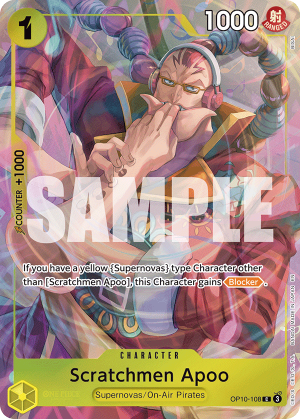 Scratchmen Apoo One Piece card