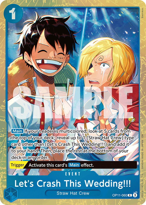 Let's Crash This Wedding!!! One Piece card