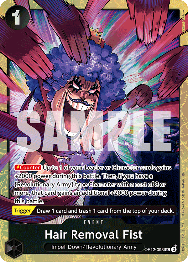 Hair Removal Fist One Piece card