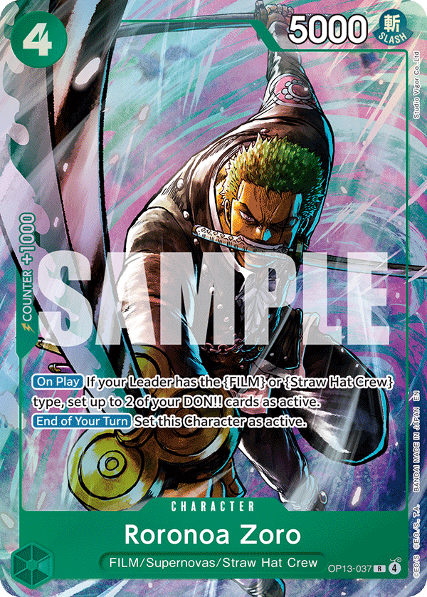 Roronoa Zoro One Piece card