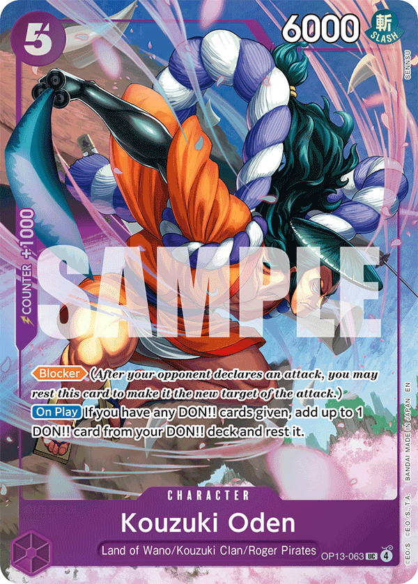 Kouzuki Oden One Piece card