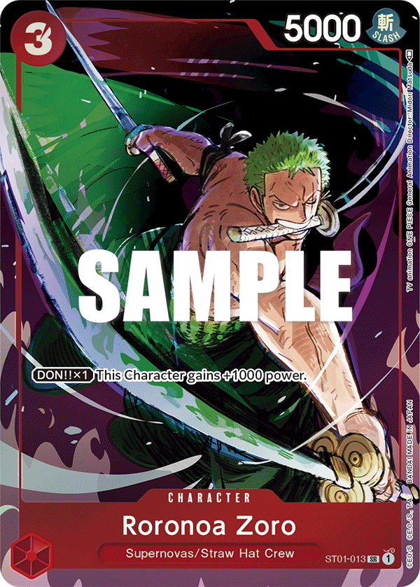 Roronoa Zoro One Piece card