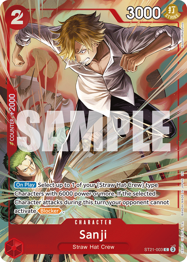 Sanji One Piece card