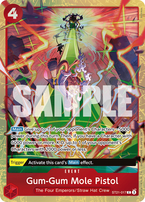 Gum-Gum Mole Pistol One Piece card