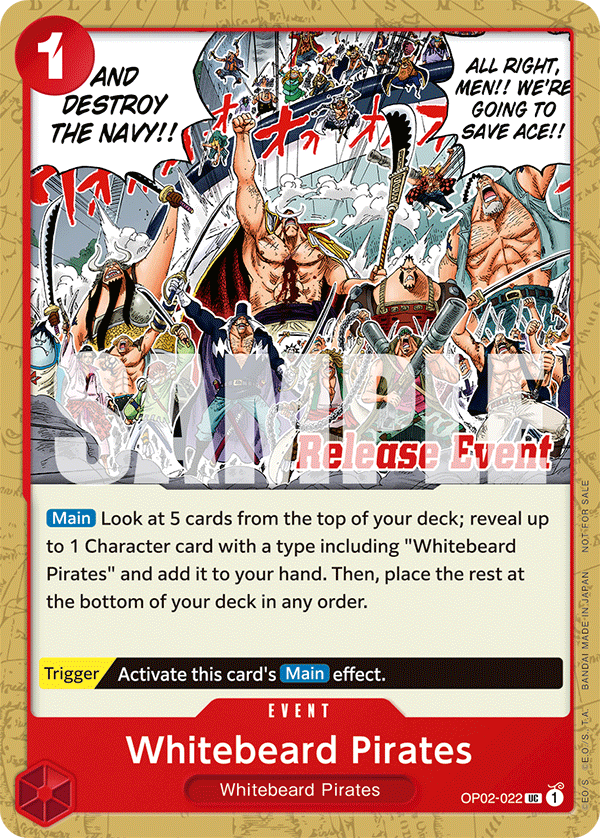 Whitebeard Pirates One Piece card