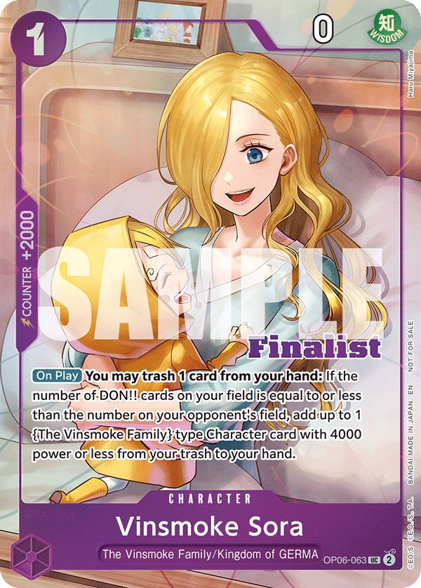 Vinsmoke Sora One Piece card