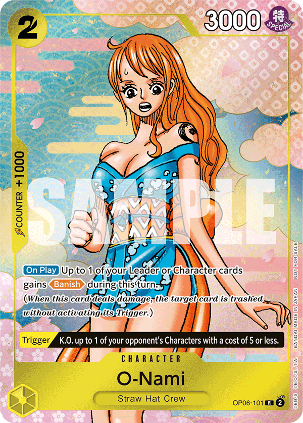 O-Nami One Piece card