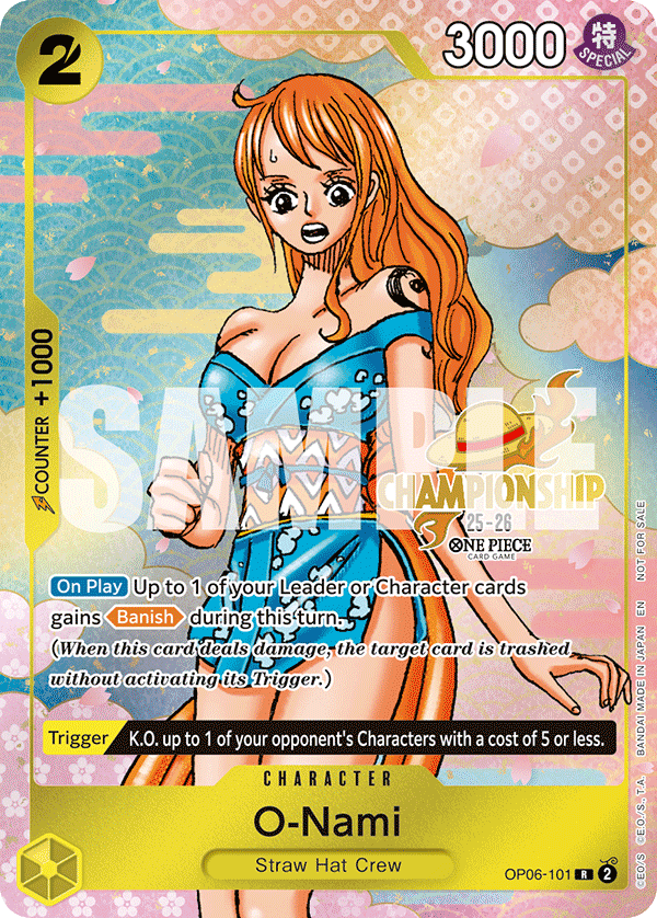 O-Nami One Piece card