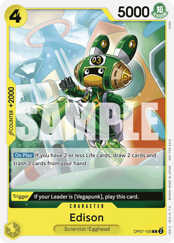 Edison One Piece card