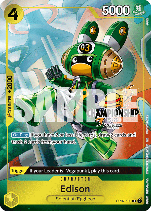 Edison One Piece card