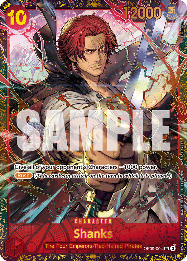 Shanks One Piece card