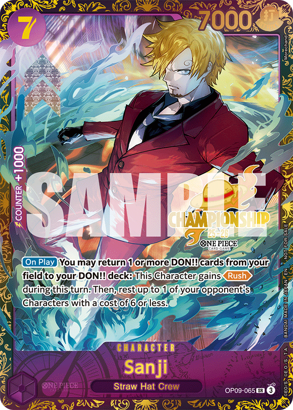 Sanji One Piece card