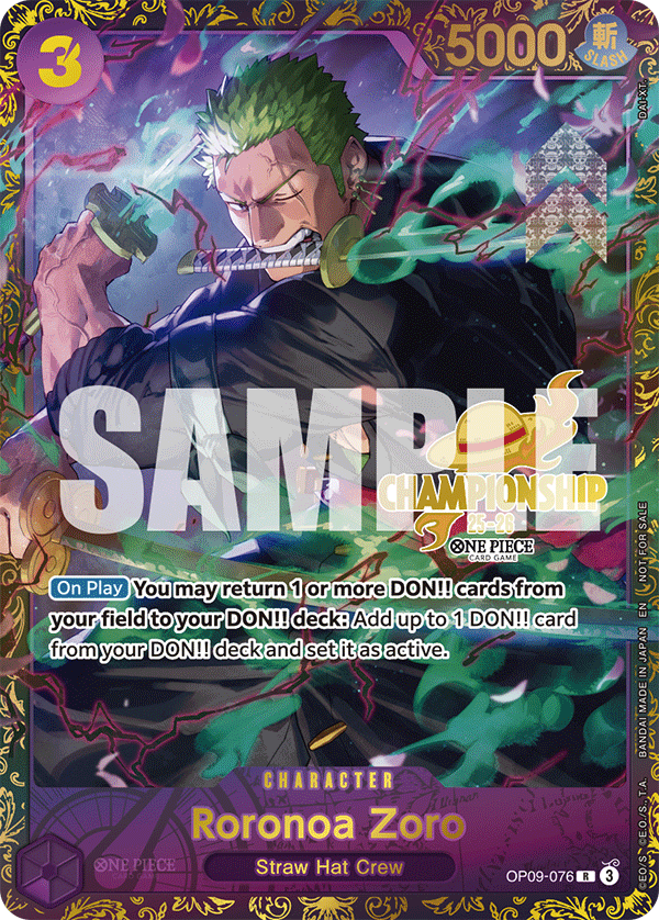 Roronoa Zoro One Piece card