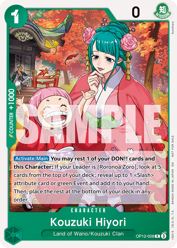 Kouzuki Hiyori One Piece card