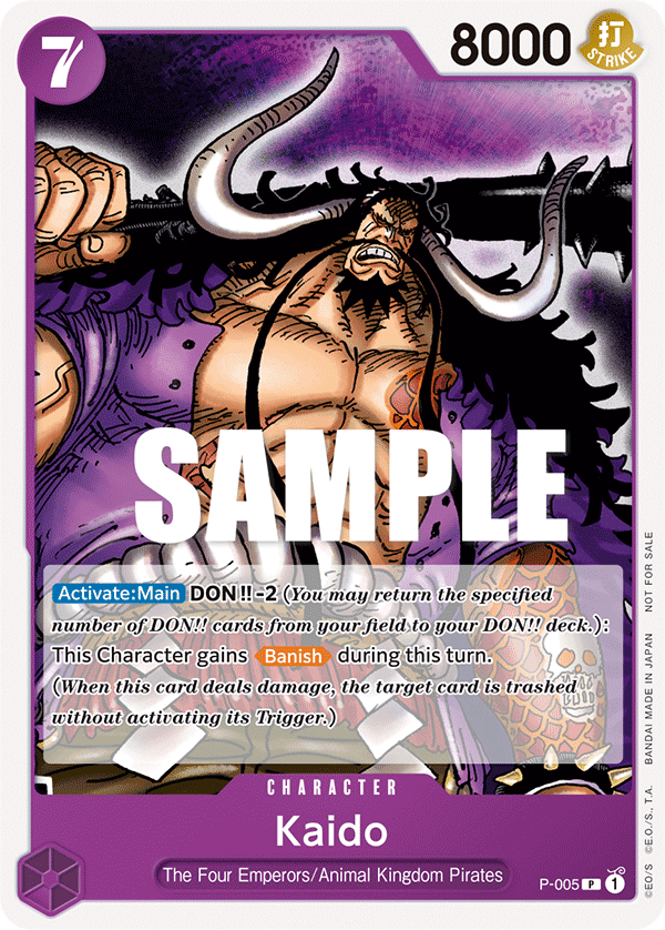Kaido One Piece card