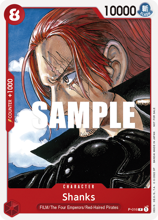 Shanks One Piece card