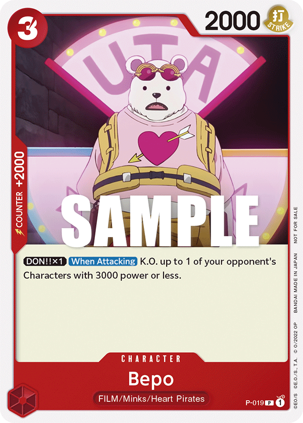 Bepo One Piece card