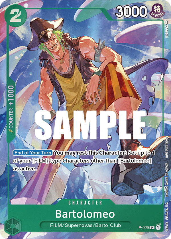 Bartolomeo One Piece card
