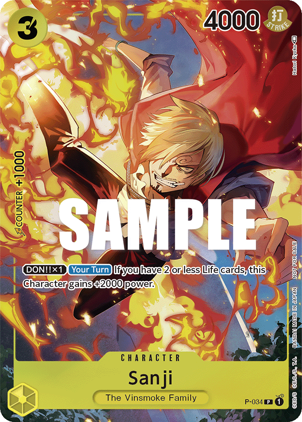 Sanji One Piece card