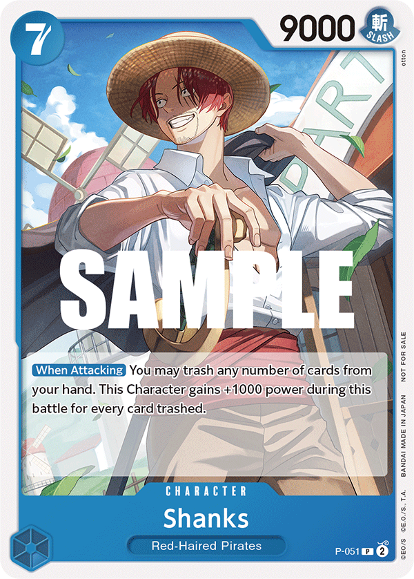 Shanks One Piece card