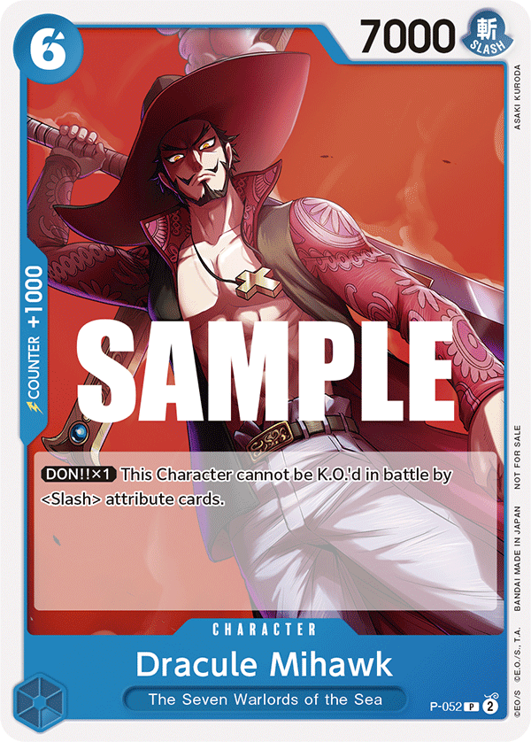 Dracule Mihawk One Piece card