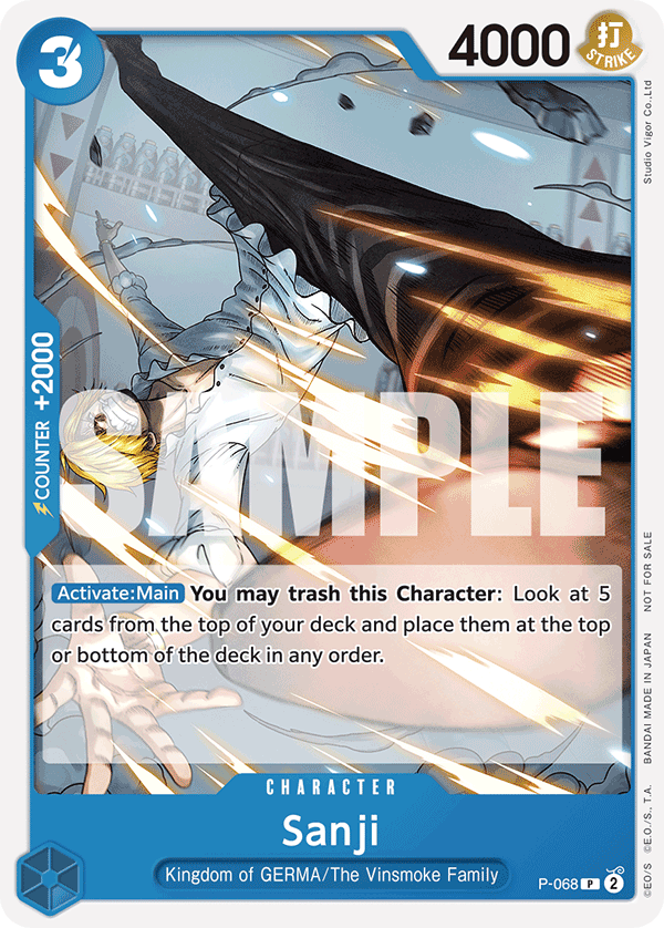 Sanji One Piece card