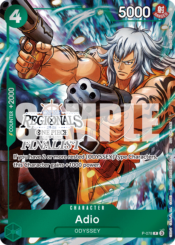 Adio One Piece card