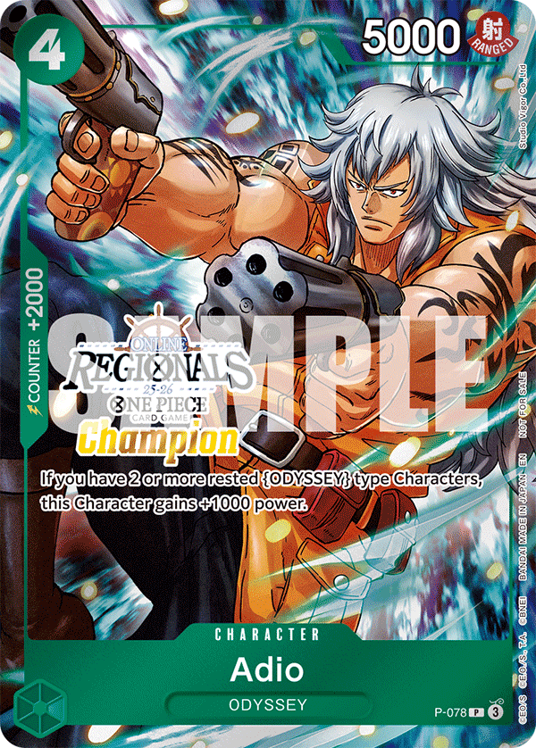Adio One Piece card