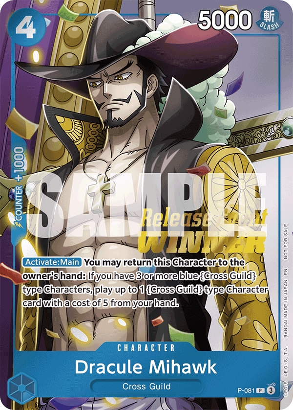 Dracule Mihawk One Piece card