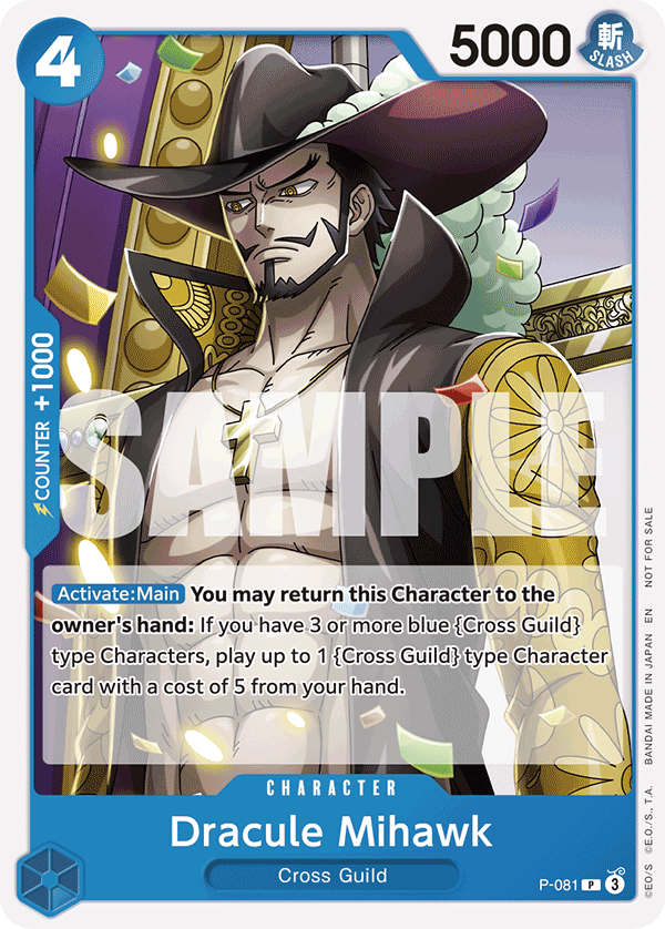 Dracule Mihawk One Piece card