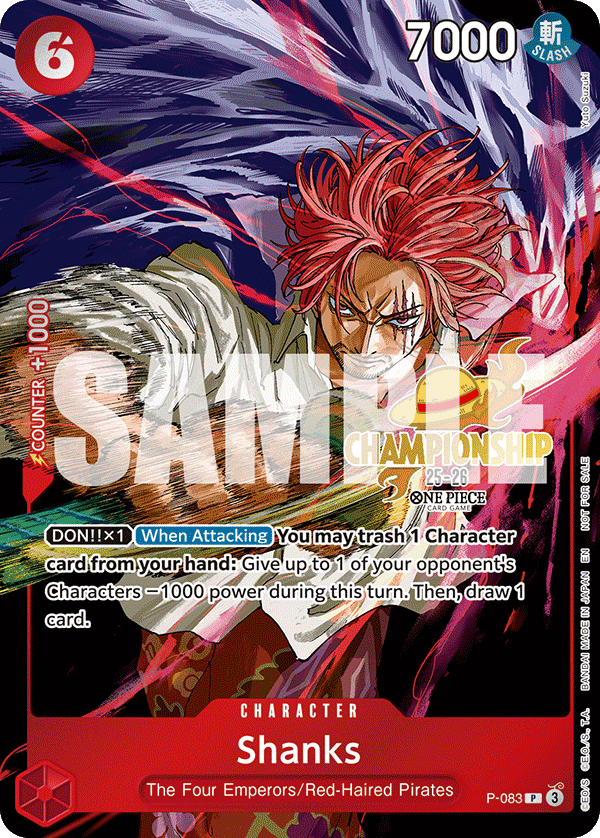 Shanks One Piece card