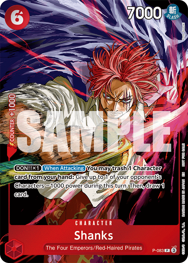 Shanks One Piece card