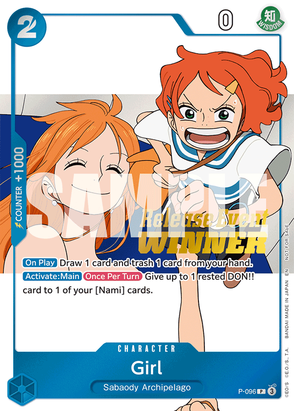 Girl One Piece card