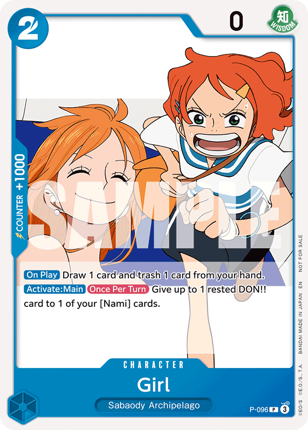Girl One Piece card