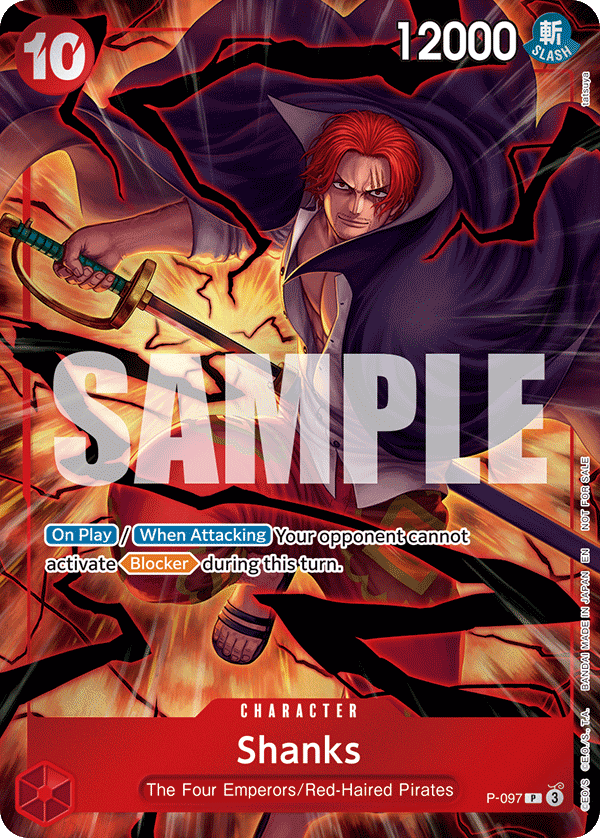 Shanks One Piece card