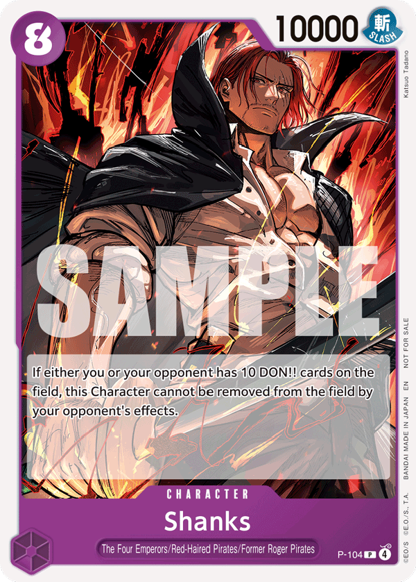 Shanks One Piece card