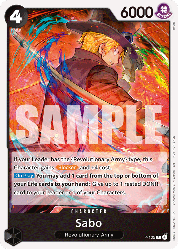 Sabo One Piece card