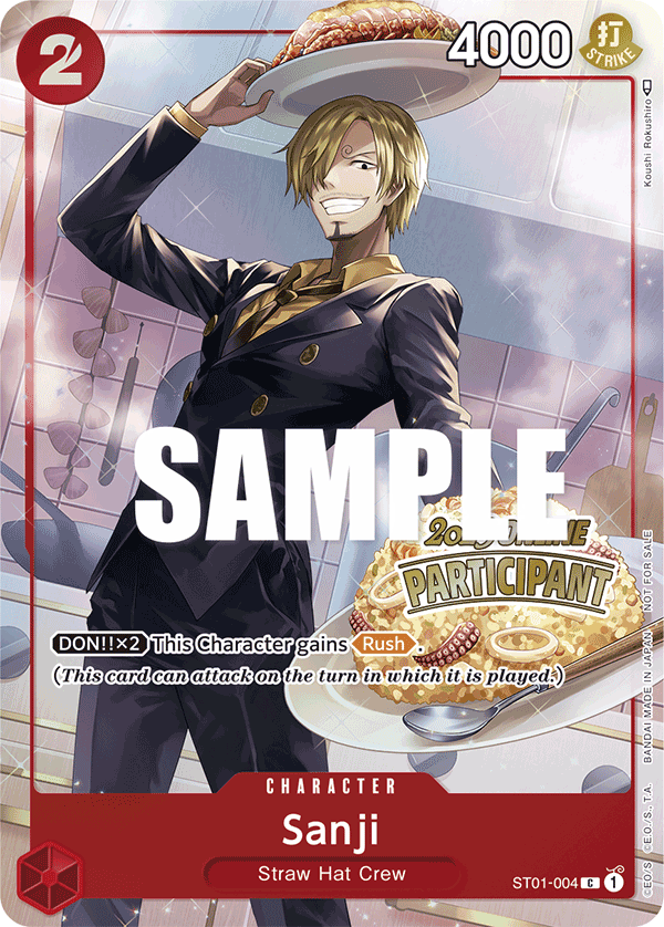 Sanji One Piece card