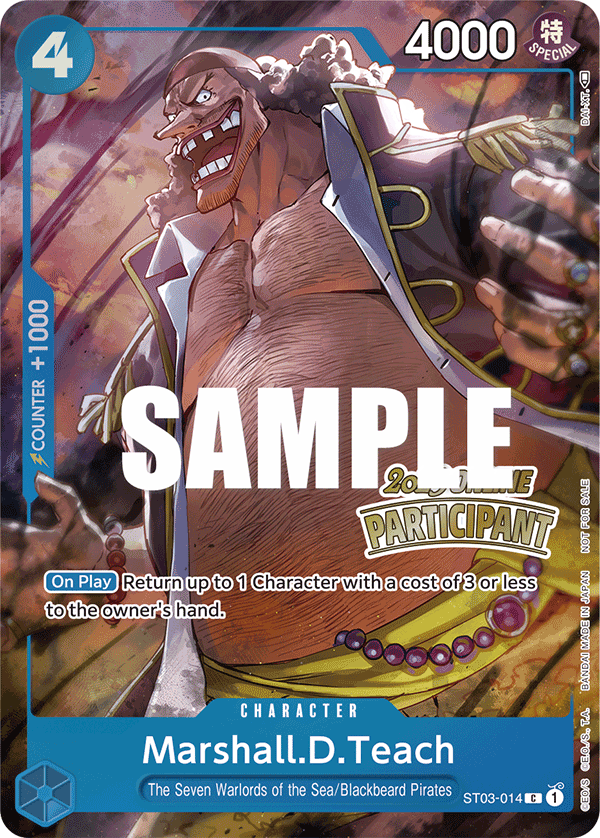 Marshall.D.Teach One Piece card