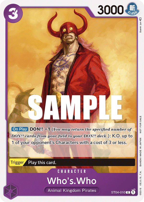 Who's.Who One Piece card