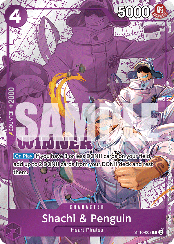 Shachi & Penguin One Piece card