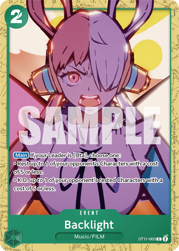 Backlight One Piece card