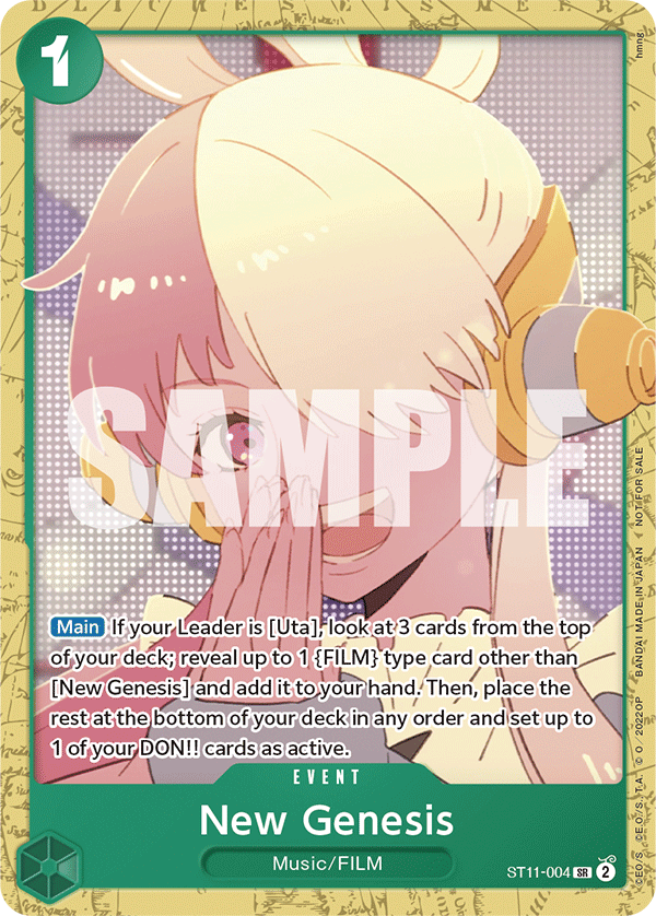 New Genesis One Piece card