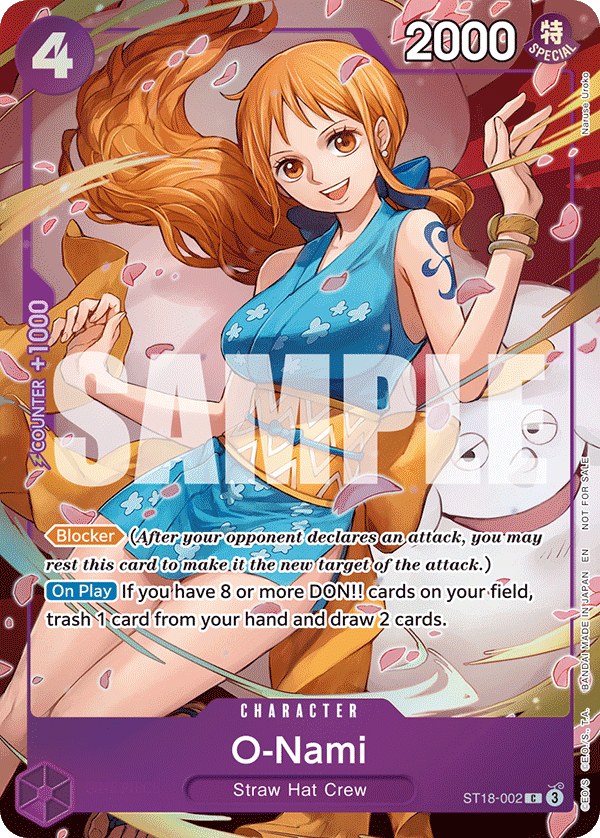 O-Nami One Piece card