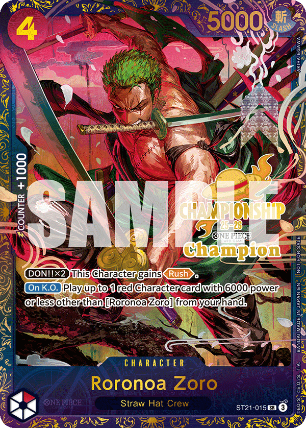 Roronoa Zoro One Piece card