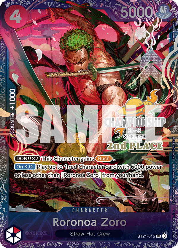 Roronoa Zoro One Piece card